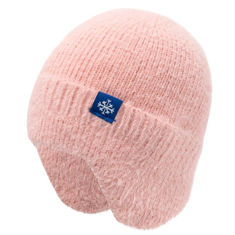 Winter Hat Candy Colors Fashion Faux Fur Knitted Hat Kpop Style Soft Beanie Hats Female Streetwear Cap - TINMICO