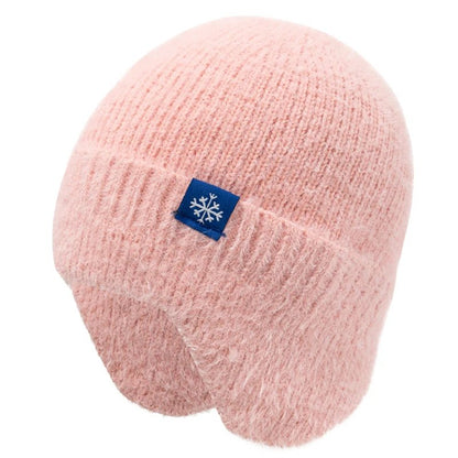 Winter Hat Candy Colors Fashion Faux Fur Knitted Hat Kpop Style Soft Beanie Hats Female Streetwear Cap - TINMICO