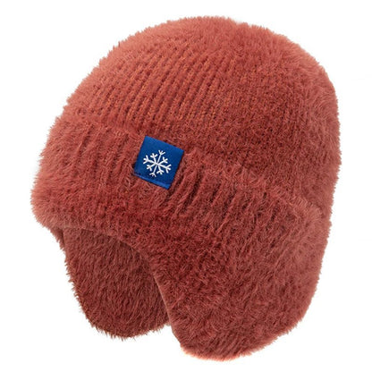Winter Hat Candy Colors Fashion Faux Fur Knitted Hat Kpop Style Soft Beanie Hats Female Streetwear Cap - TINMICO