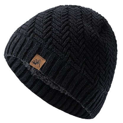 Winter Hats Fashion Knitted Hats For Men And Women Beanie Cap Outdoor Plush Fur Lined Warm Sports Hats | TINMICO - TINMICO