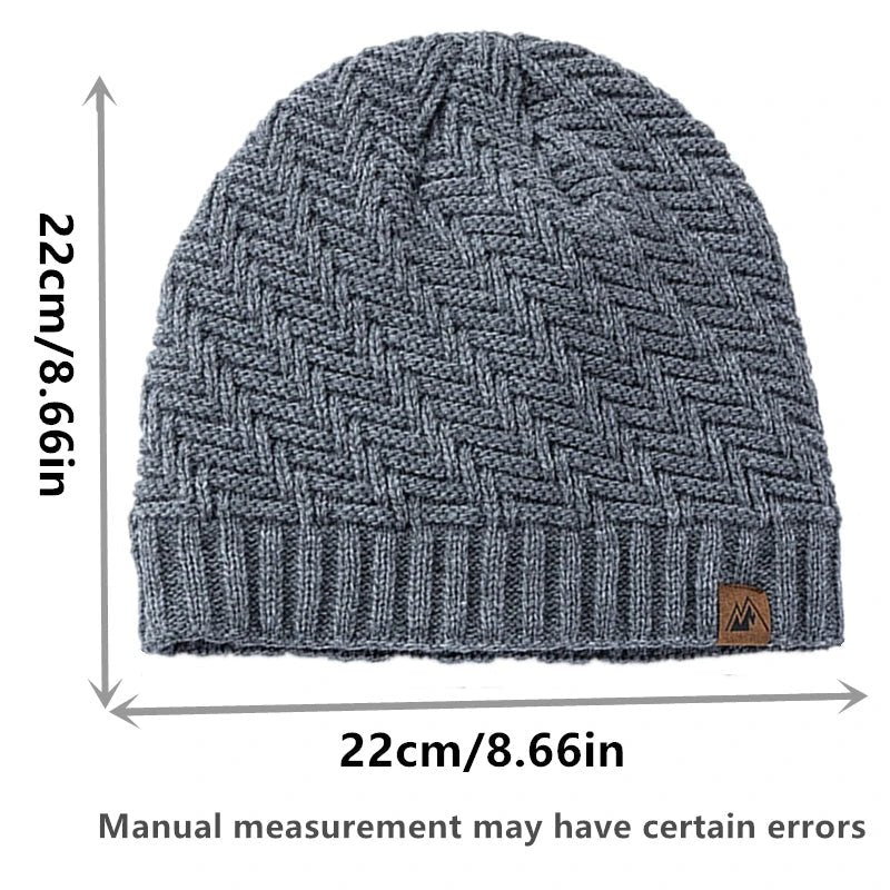 Winter Hats Fashion Knitted Hats For Men And Women Beanie Cap Outdoor Plush Fur Lined Warm Sports Hats | TINMICO - TINMICO