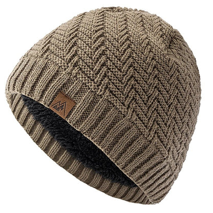 Winter Hats Fashion Knitted Hats For Men And Women Beanie Cap Outdoor Plush Fur Lined Warm Sports Hats | TINMICO - TINMICO