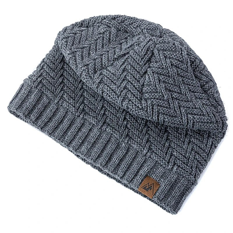 Winter Hats Fashion Knitted Hats For Men And Women Beanie Cap Outdoor Plush Fur Lined Warm Sports Hats | TINMICO - TINMICO