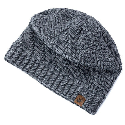 Winter Hats Fashion Knitted Hats For Men And Women Beanie Cap Outdoor Plush Fur Lined Warm Sports Hats | TINMICO - TINMICO