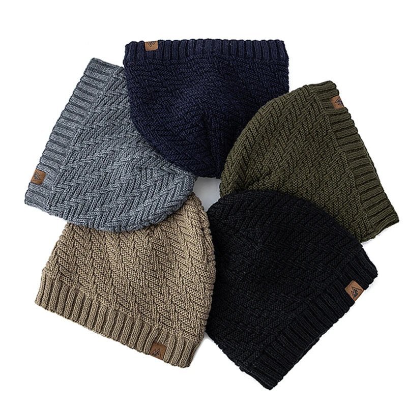 Winter Hats Fashion Knitted Hats For Men And Women Beanie Cap Outdoor Plush Fur Lined Warm Sports Hats | TINMICO - TINMICO