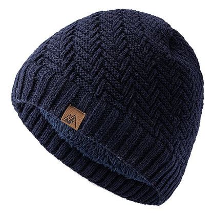 Winter Hats Fashion Knitted Hats For Men And Women Beanie Cap Outdoor Plush Fur Lined Warm Sports Hats | TINMICO - TINMICO
