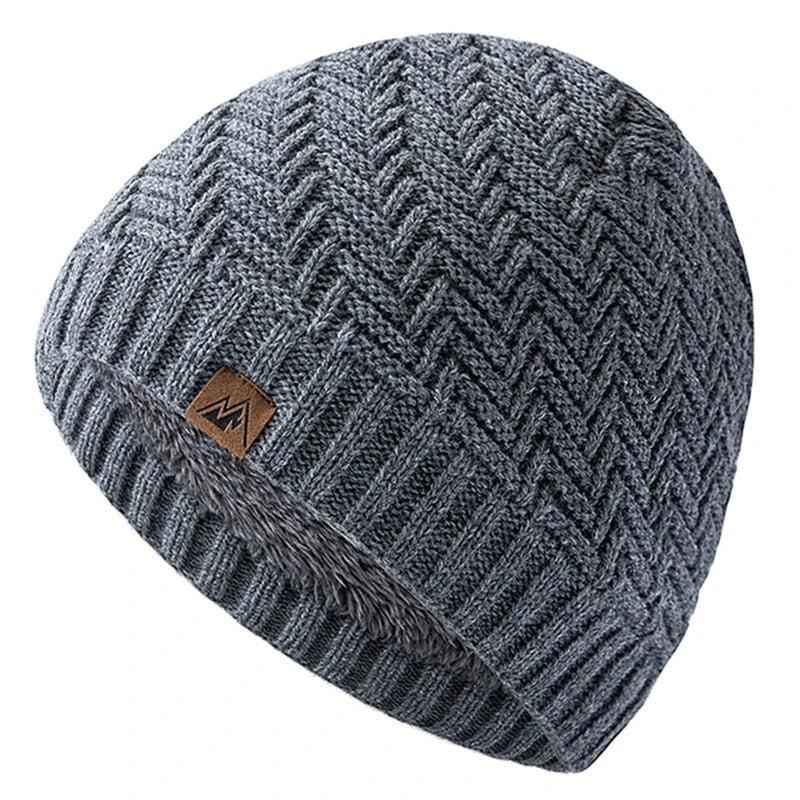Winter Hats Fashion Knitted Hats For Men And Women Beanie Cap Outdoor Plush Fur Lined Warm Sports Hats | TINMICO - TINMICO