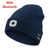 Wireless Bluetooth music knitted hat new outdoor led lighting rechargeable detachable luminous sleeve cap - TINMICO