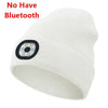 Wireless Bluetooth music knitted hat new outdoor led lighting rechargeable detachable luminous sleeve cap - TINMICO