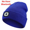 Wireless Bluetooth music knitted hat new outdoor led lighting rechargeable detachable luminous sleeve cap - TINMICO