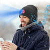 Wireless Bluetooth music knitted hat new outdoor led lighting rechargeable detachable luminous sleeve cap - TINMICO