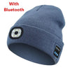Wireless Bluetooth music knitted hat new outdoor led lighting rechargeable detachable luminous sleeve cap - TINMICO