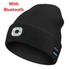 Wireless Bluetooth music knitted hat new outdoor led lighting rechargeable detachable luminous sleeve cap - TINMICO