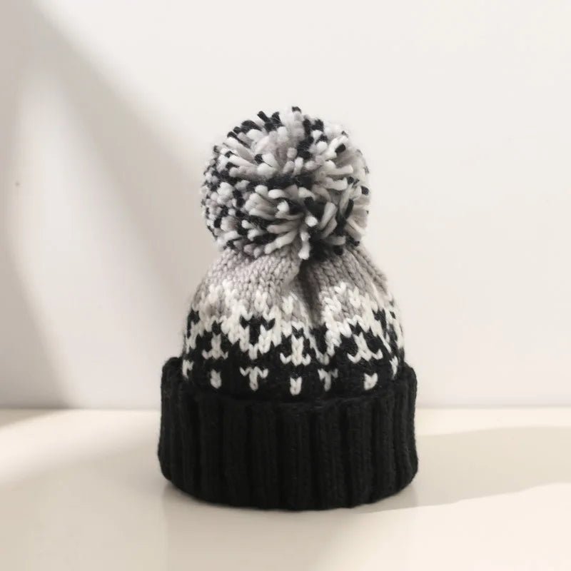 Woman Winter Hat Autumn Beanies With Pompom Warm Wool Skullies Wholesales acrylic beanies winter hat for woman TINMICO - TINMICO