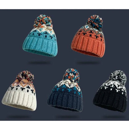 Woman Winter Hat Autumn Beanies With Pompom Warm Wool Skullies Wholesales acrylic beanies winter hat for woman TINMICO - TINMICO