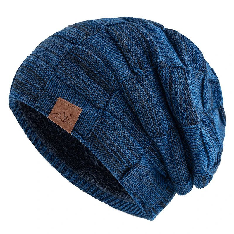 Women Winter Hats Fashion Slouchy Warm Beanie Fashion Female Multicolor Mixing Color Design Knitted Cap | TINMICO - TINMICO