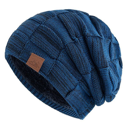 Women Winter Hats Fashion Slouchy Warm Beanie Fashion Female Multicolor Mixing Color Design Knitted Cap | TINMICO - TINMICO