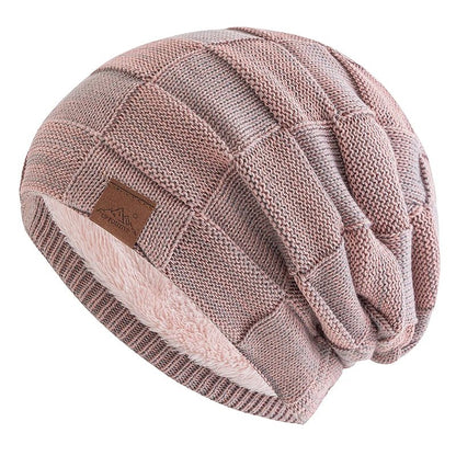 Women Winter Hats Fashion Slouchy Warm Beanie Fashion Female Multicolor Mixing Color Design Knitted Cap | TINMICO - TINMICO