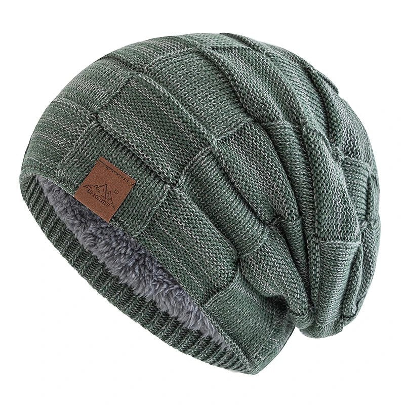 Women Winter Hats Fashion Slouchy Warm Beanie Fashion Female Multicolor Mixing Color Design Knitted Cap | TINMICO - TINMICO