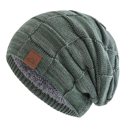 Women Winter Hats Fashion Slouchy Warm Beanie Fashion Female Multicolor Mixing Color Design Knitted Cap | TINMICO - TINMICO