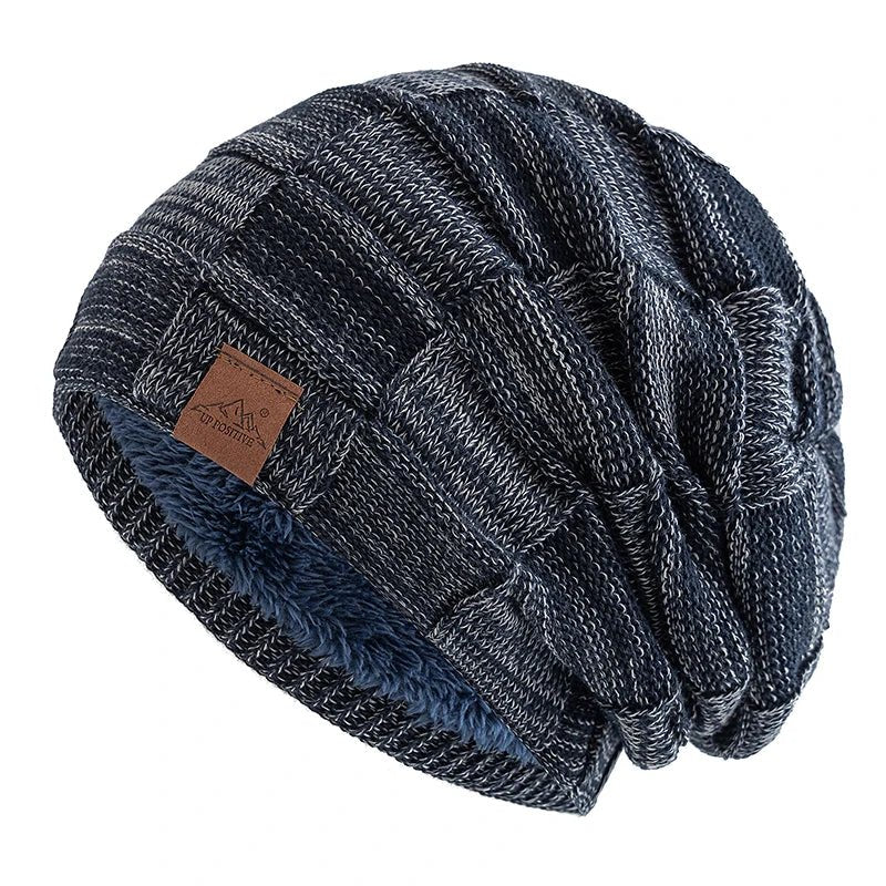Women Winter Hats Fashion Slouchy Warm Beanie Fashion Female Multicolor Mixing Color Design Knitted Cap | TINMICO - TINMICO