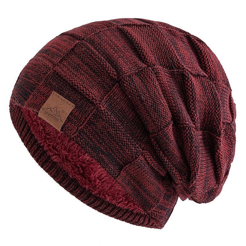 Women Winter Hats Fashion Slouchy Warm Beanie Fashion Female Multicolor Mixing Color Design Knitted Cap | TINMICO - TINMICO