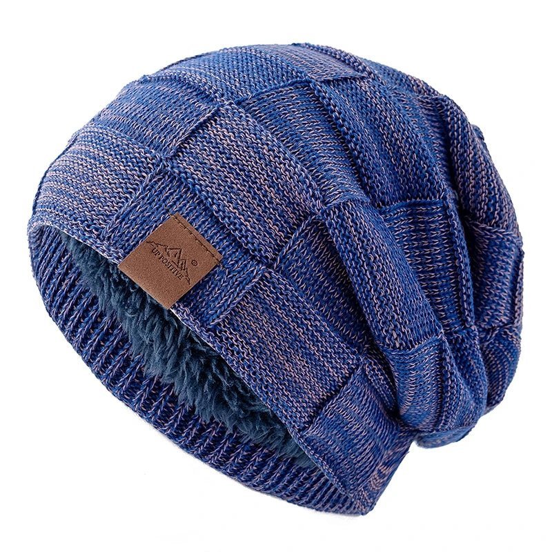 Women Winter Hats Fashion Slouchy Warm Beanie Fashion Female Multicolor Mixing Color Design Knitted Cap | TINMICO - TINMICO