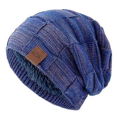 Women Winter Hats Fashion Slouchy Warm Beanie Fashion Female Multicolor Mixing Color Design Knitted Cap | TINMICO - TINMICO