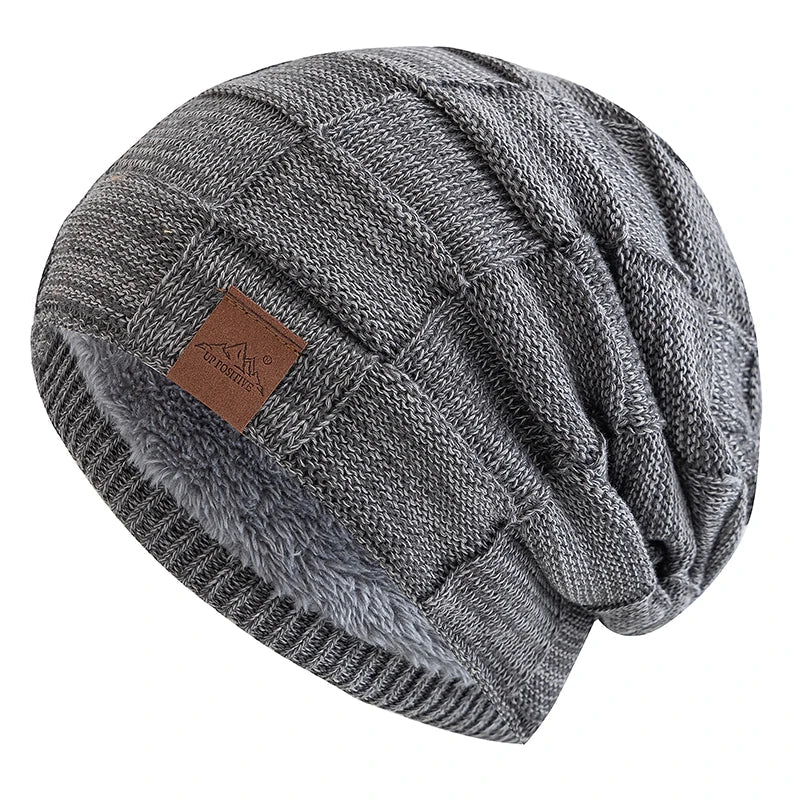 Women Winter Hats Fashion Slouchy Warm Beanie Fashion Female Multicolor Mixing Color Design Knitted Cap | TINMICO - TINMICO