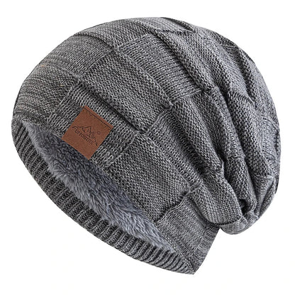Women Winter Hats Fashion Slouchy Warm Beanie Fashion Female Multicolor Mixing Color Design Knitted Cap | TINMICO - TINMICO