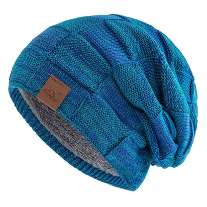 Women Winter Hats Fashion Slouchy Warm Beanie Fashion Female Multicolor Mixing Color Design Knitted Cap | TINMICO - TINMICO