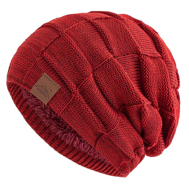 Women Winter Hats Fashion Slouchy Warm Beanie Fashion Female Multicolor Mixing Color Design Knitted Cap | TINMICO - TINMICO