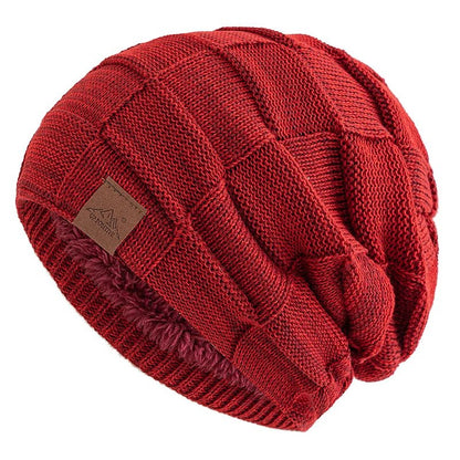 Women Winter Hats Fashion Slouchy Warm Beanie Fashion Female Multicolor Mixing Color Design Knitted Cap | TINMICO - TINMICO