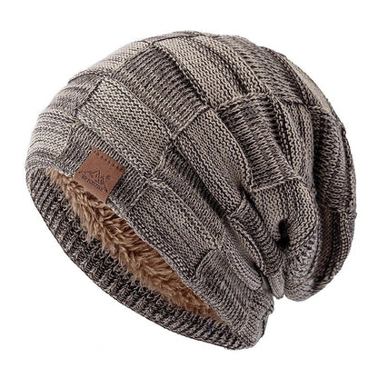 Women Winter Hats Fashion Slouchy Warm Beanie Fashion Female Multicolor Mixing Color Design Knitted Cap | TINMICO - TINMICO