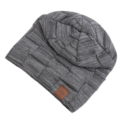 Women Winter Hats Fashion Slouchy Warm Beanie Fashion Female Multicolor Mixing Color Design Knitted Cap | TINMICO - TINMICO