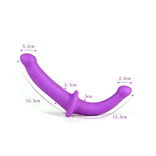 TINMICO Double Dildo Strapon for Lesbian Couples Anal Masturbation Women to Man,Sex Toys for Woman,Random Color.