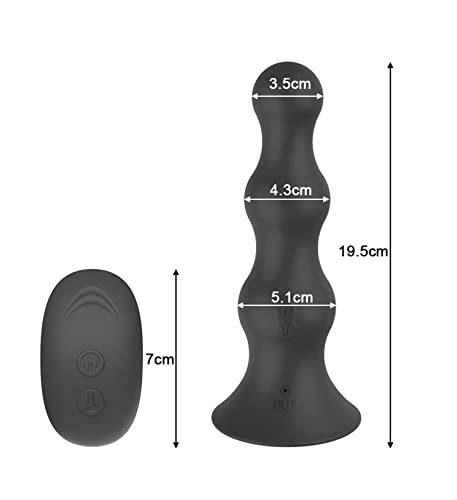 TINMICO Inflatable Anal Plug Male Prostate, TMC Wireless Remote Control 10 Vibration Modes, Electric Massager Anal Male Sex Toys Female Adult Products,Gift for Women,Couble