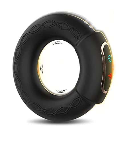 TINMICO Penis Ring Silicone, Silicone Heating Penis Ring Men, Vibrating Ring Man 10 Vibration, Gift for Male Couples