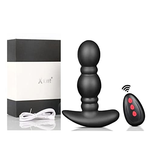 TINMICO Anal Vibrator Inflatable Butt Plug,TMC Remote Control,Silicone Anal Plug Large Suction Cup,Gift for Women,Couble,TMC Gift