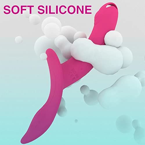 TINMICO Strapless Wearable Dildo Vibrator for Women, Female Double Vibrating G Spot Stimulator Adult Sex Toys for Men Couples, Remote Control Double Ended Vibrator