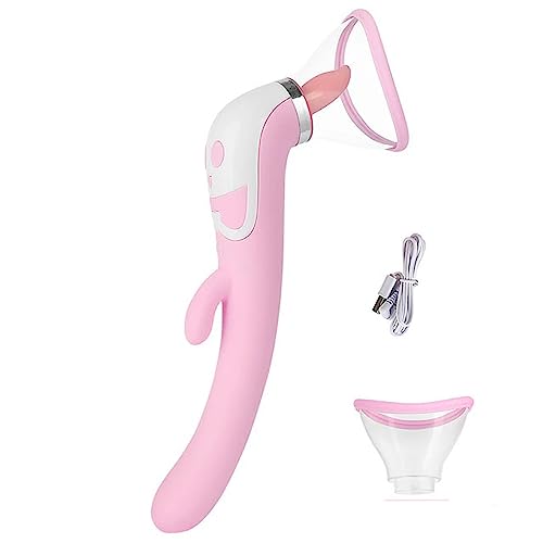 TINMICO Pussy Dildo Vibrators Adult Sex Toys for Nipple Sucker Licking Clit Stimulation Heating Vibrators for Women Intimate Good,Gift for Female, Pink