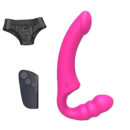 TINMICO Vibrator Female Strap on Women to Men Remote Control Strap-On Vibrating Dildo G-Spot Clitoris Adult Sex Toys for Couple,Random Color(Pink, Purle) (Purle)