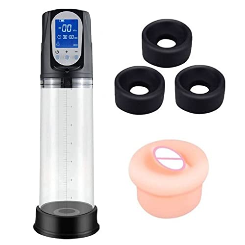 TINMICO Male Masturbator Automatic High Vacuum Penis Enlargement Extend Pump, Electric Penis Vacuum Pump with 4 Suction Intensities, Rechargeable,TMC Gift