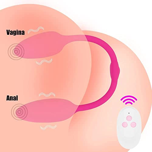 TINMICO Female Masturbator, Long Two Vaginal Balls Vibrators for Women Clitoris Stimulator Nipple Clamps Anal Plug, Panties Sex Toys,Gift for Women,Couble