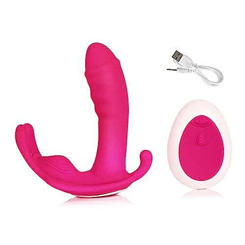 TINMICO Wear Dildo Vibrator Sex Toy for Women Masturbator G Spot Clit Stimulate Remote Control Panties Vibrators Adult Sex Toys,Random Color (Red,Black,Purple) (Black)