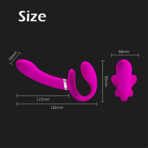 TINMICO Wearable Vibrator Remote Control Double Heads Dildo G-spot Clit, Female Masturbator Sex Toys for Woman Lesbian, Sexy Toys Vagina Masturbation 12 Speed.