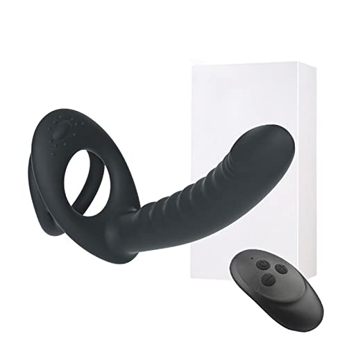 TINMICO Dildo Vibrator Prostate Stimulator, Couple Vibrator Sex Toys, Remote Control Clitoris G-Spot Vibrator with Dual Penis Ring, with 10 Vibration Modes for Men and Women,Gift for Friends