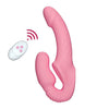 TINMICO 10 Speeds Strapless Dildo Vibrator Female Double Vibrating G Spot Adult Sex Toys for Women Couple Anal Prostate Massager,Vibrating G Spot Adult Sex Toys for Couple,Pink