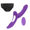 TINMICO Strapless Wearable Strap-on Dildo Vibrators, Adult Sex Toys for Women, Rechargeable Clitoral Stimulator Toys for Couples (Purple),Remote Control Double Vibrator with 7 Vibrating Modes