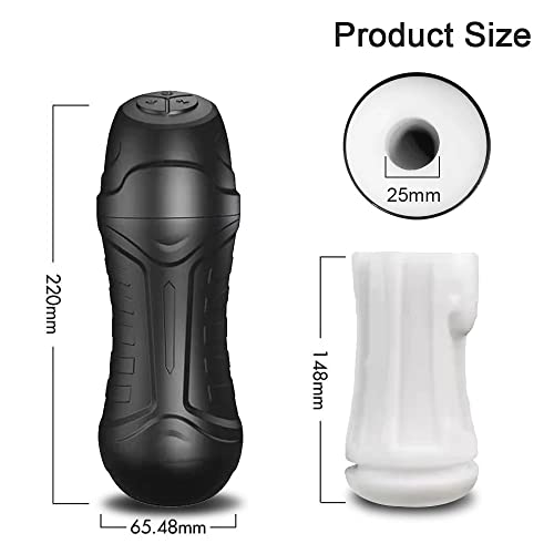 TINMICO Automatic Male Sucking Mastubator Vibration Machine Masturbation Cup, Men Masturbate Upgraded 10 Vibration,Sex Toys Adult,Random Color (White)